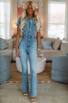 Good American Denim Jumpsuit - Medium Wash